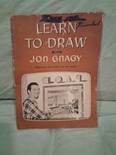 Vintage Learn To Draw With John Gnagy American Television Art Instructor Book