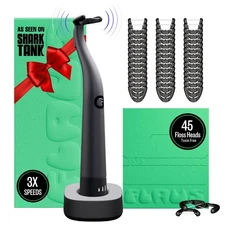 Electric Flosser (Shark Tank) 3 Speeds + 45 Refill Heads w/Gentle Gliding Flo...
