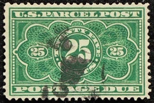 U.S. Used Stamp Scott #JQ5 25c Parcel Post. XF - Superb. A Gem!