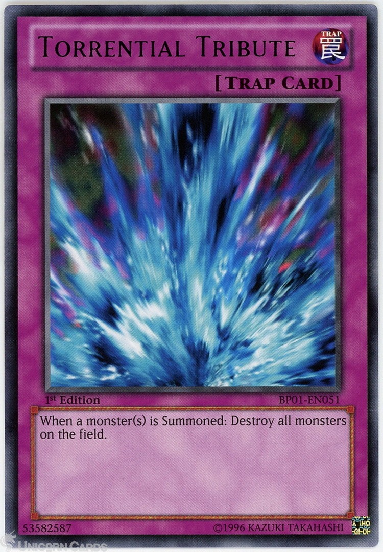 BP01-EN051 Torrential Tribute : Starfoil Rare 1st Edition Mint YuGiOh Card