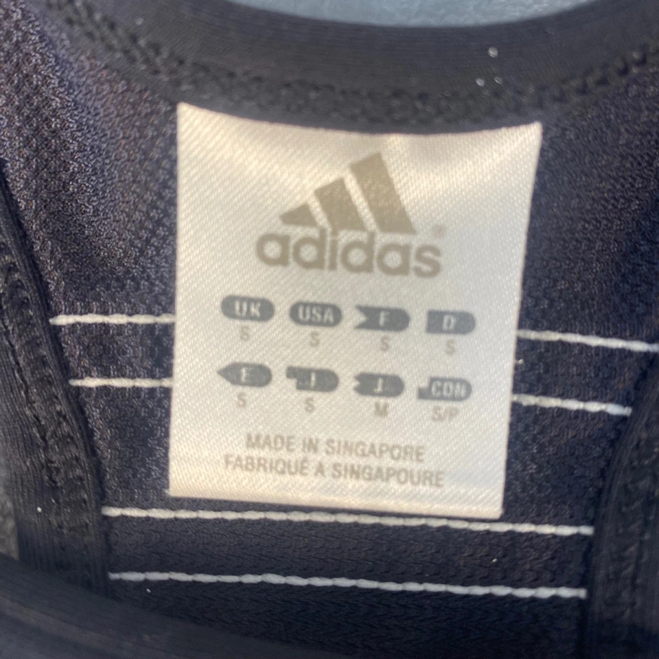 Adidas ClimaCool Sports Bra Racerback Athletic Workout Top Black White Size S - Image 2 of 4