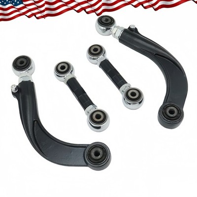 4Pcs Control Arms Adjustable Rear Camber&Toe Kit For Ford C-Max Mazda 3 5 Volvo