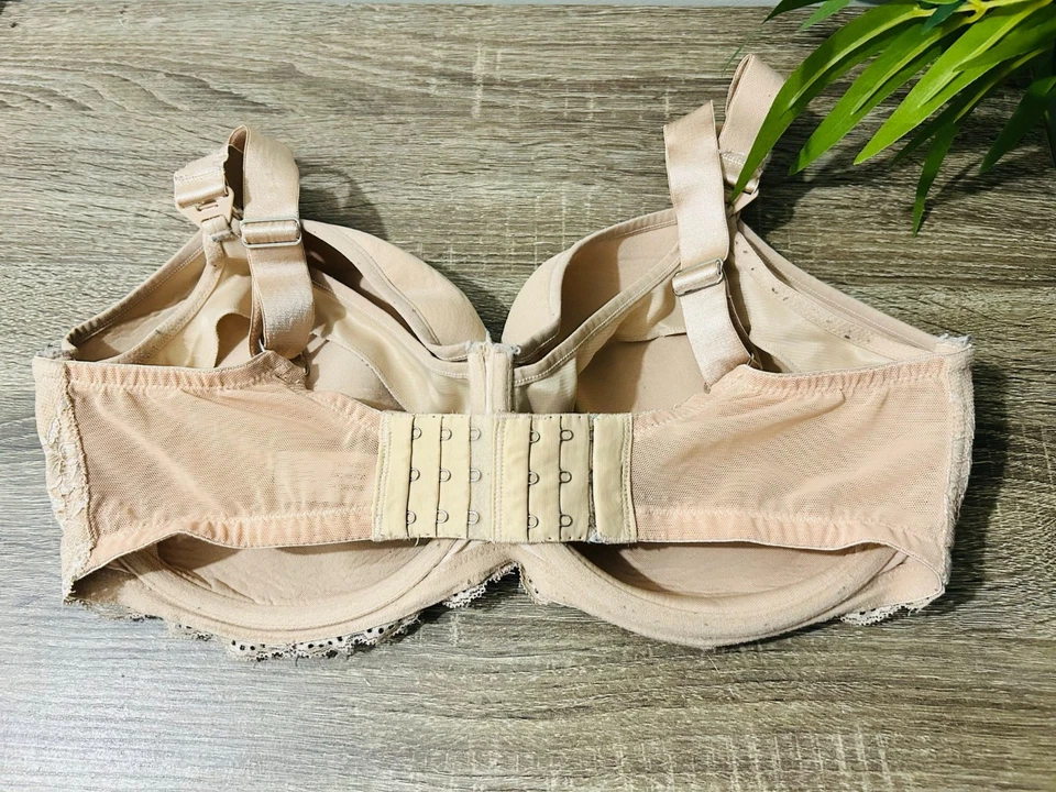 x2 Hotmilk Maternity Obsession Nursing Breastfeeding Bra 12GG Nude Beige Black - Image 3 of 4