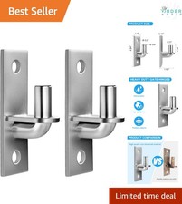 Heavy Duty Wall Mount Gate Hinges 2 Pack, Iron, 5/8 Inch, Fence Door