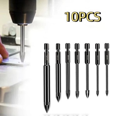 Fliesenbohrer Set 3-12 mm Sechskant Antrieb Schaft Hartmetall Bohrwerkzeuge