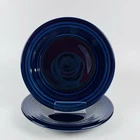 Fiesta Ware Cobalt Blue 9" Luncheon Plate Lot Of 2 Plates