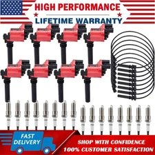 8 Ignition Coil & 16 Spark Plug & 8 Wire Set for Dodge Ram 1500 2500 5.7L UF378