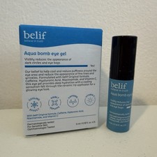 BELIF Aqua Bomb Eye Gel with CAFFEINE .16oz/5mL Travel Size NIB