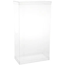 DollSafe Deluxe Clear Folding Display Case for 15-16 inch Dolls, 9.5" x 5" x 17"