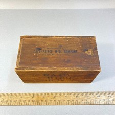 Advertising Taft Peirce Mfg. Wood Box Dovetai...