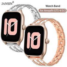 Jewelry Watch Band for Huami Amazfit GTS 4 3 2 Mini 2E Strap Bling Metal Bracele