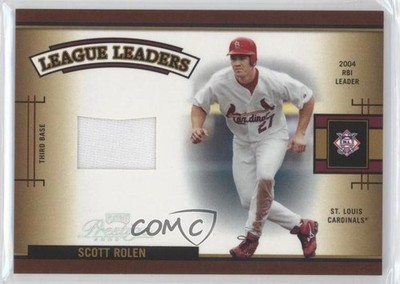 2005 Playoff Prestige League Leaders Single Jerseys 73/250 Scott Rolen HOF 04br