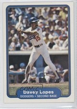1982 Fleer Davey Lopes #12 0b1