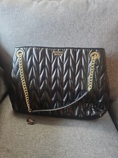 Victoria's Secret Black Chevron Quilt Shoulder Bag Brand New With Tags