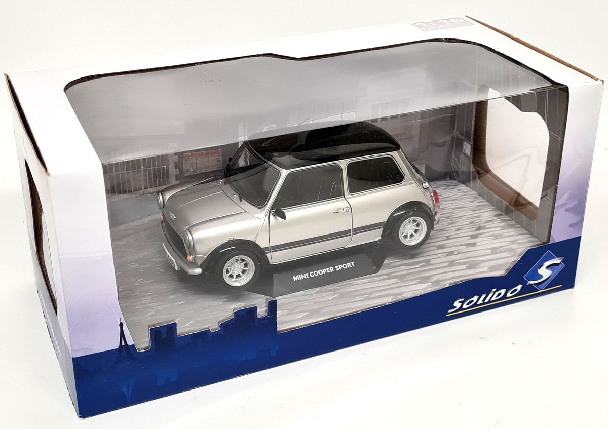 Solido 1/18 Mini Cooper Sport Silver '98 Classic Mini REWORKED