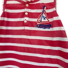 Ralph Lauren Baby Girls' Striped Sailboat Tank Top Size 24M