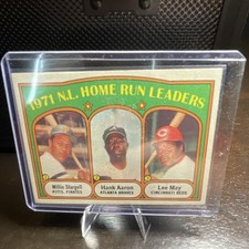 Topps 1972 League Leaders #89 Willie Stargell Hank Aaron Lee May Baseball Card