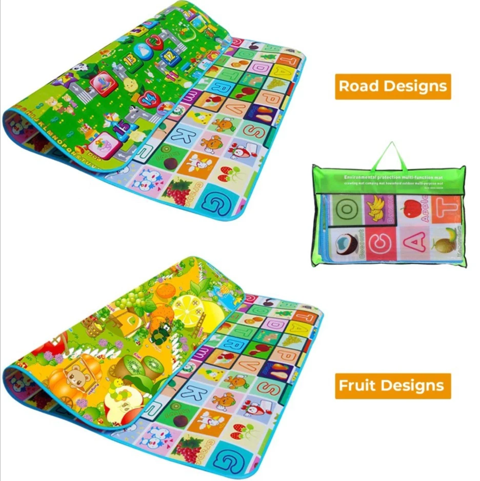 KIDS CRAWLING 2 SIDE PLAY MAT EDUCATIONAL GAME SOFT FOAM PICNIC CARPET Floadabl
Opens in a new windo