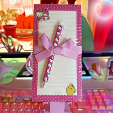 Sanrio Hello Kitty Friends List Pad Gel Pen Gift Set Pink Lined 2025 My Melody