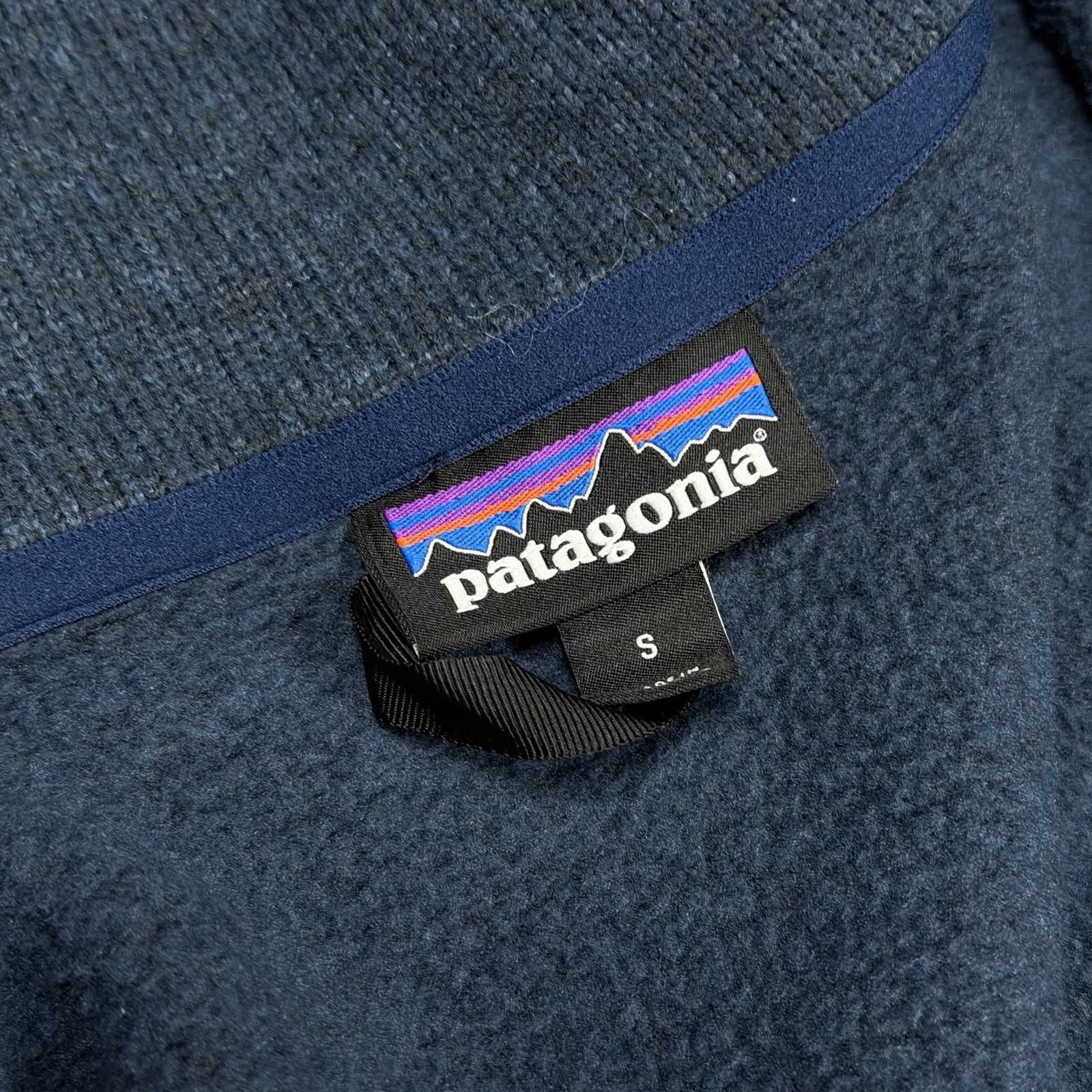 Patagonia Coat Women’s Small Navy Better Sweater Fleece Button Long Jacket Coat thumbnail 7