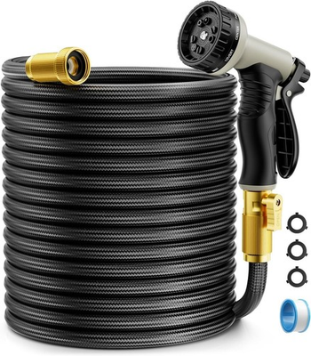 #ad #ad Garden Hose Non Expandable 50ft Flexible with 10Function Nozzles Portable Ki $17.59