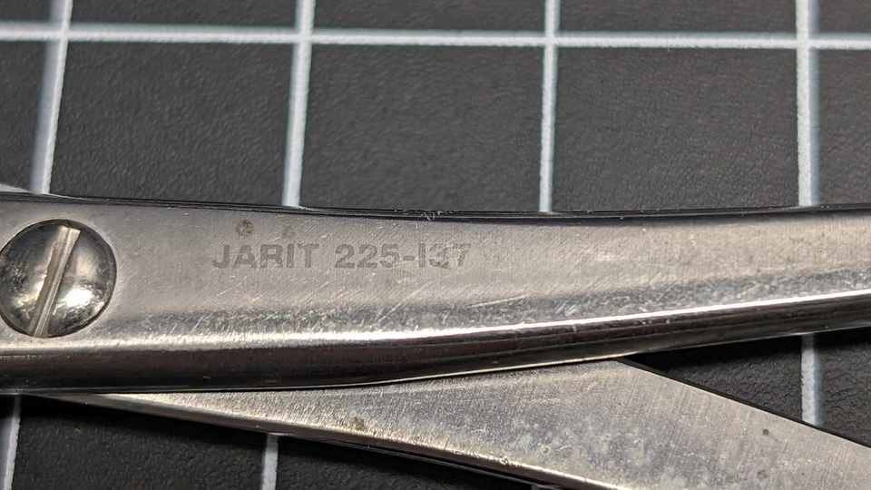 Abrazadera de pinzas de reducción ósea Jarit 225-137, trinquete, curvada, 5-5/8" Alemania Foto 4 de 4