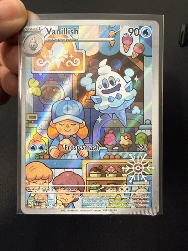 Pokemon TCG Vanillish Snowflake Stamped Crimple Error Card 190/182