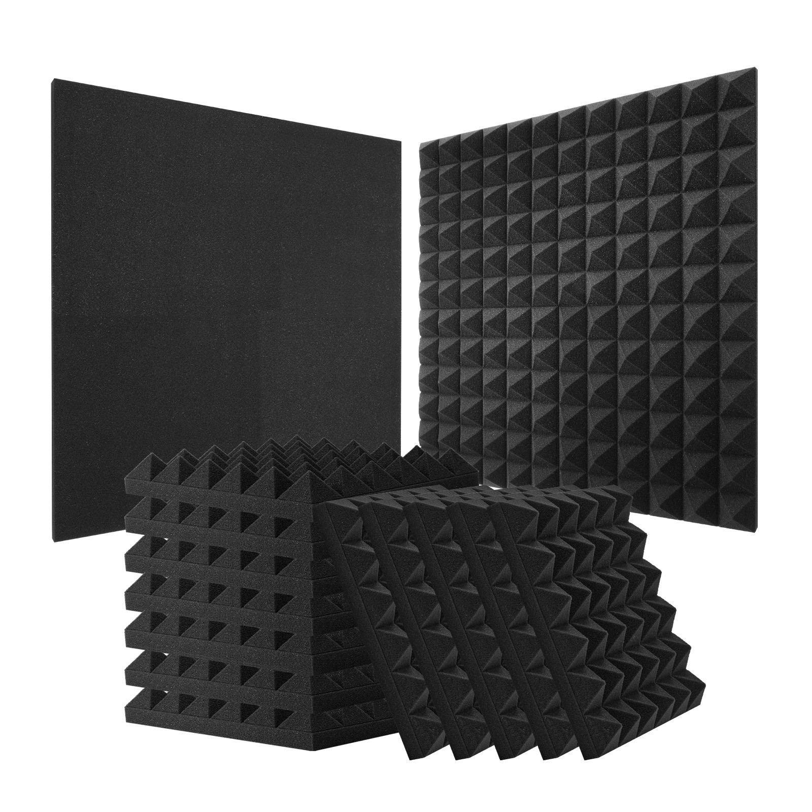 Panneau mousse acoustique VEVOR isolation studio lot 36 dalles 30x30x5 cm pour mur