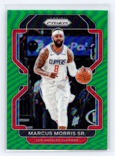 2021-22 Panini Prizm #14 Marcus Morris Sr. Green Los Angeles Clippers