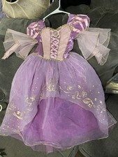 Disney Rapunzel Costume Dress Deluxe Gown, Princess Tangled, Size 5/6