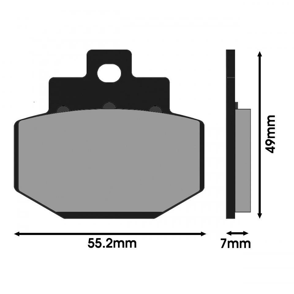 Plaquette de frein Polini pour scooter Benelli Adiva 125 2000-2002 - 4
