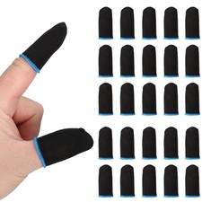 Mobile Gaming Finger Sleeve, 40 Pack Controller Finger Thumb Sleeve, Blue