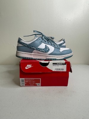 Size 10.5w - Nike Dunk Low Essential Paisley Pack Worn Blue