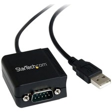 Compact 1-Port FTDI USB to Serial RS232 Adapter Cable - 6ft