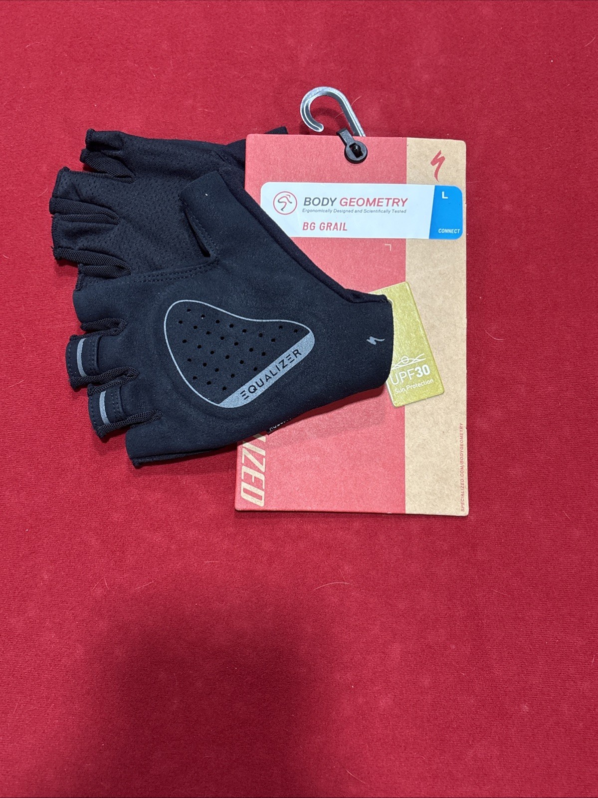 Specialized BG Dual Gel Cycling Gloves Women's Size M Black Half Finger New NWT