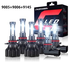For Chevy Colorado 2009-2012 6500k Led Headlight Hi-lo Fog Light Bulbs Combo Kit