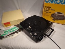 Kodak Carousel 650H Slide Projector Bundle Original Box, Manual, 140 Slide Tray