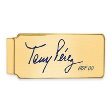 Gold-plating over Sterling Silver Atanasio TONY Perez Hall of Fame Signature Epo