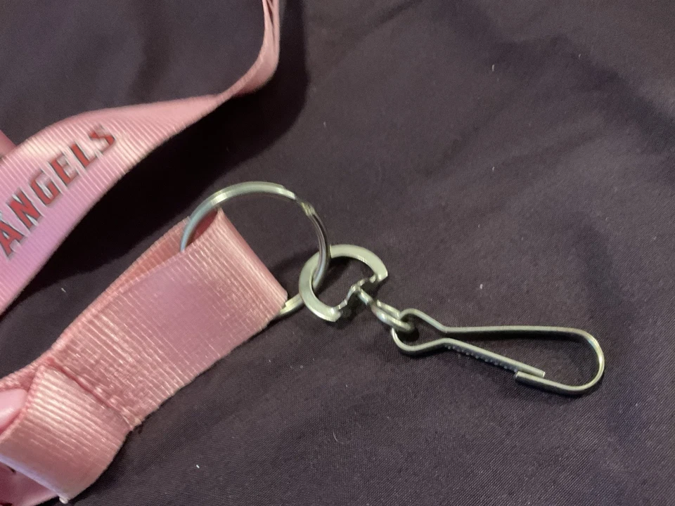 Los Angeles Angels Anaheim PINK Premium 2-sided Lanyard Keychain/Id Holder - Image 2 of 4