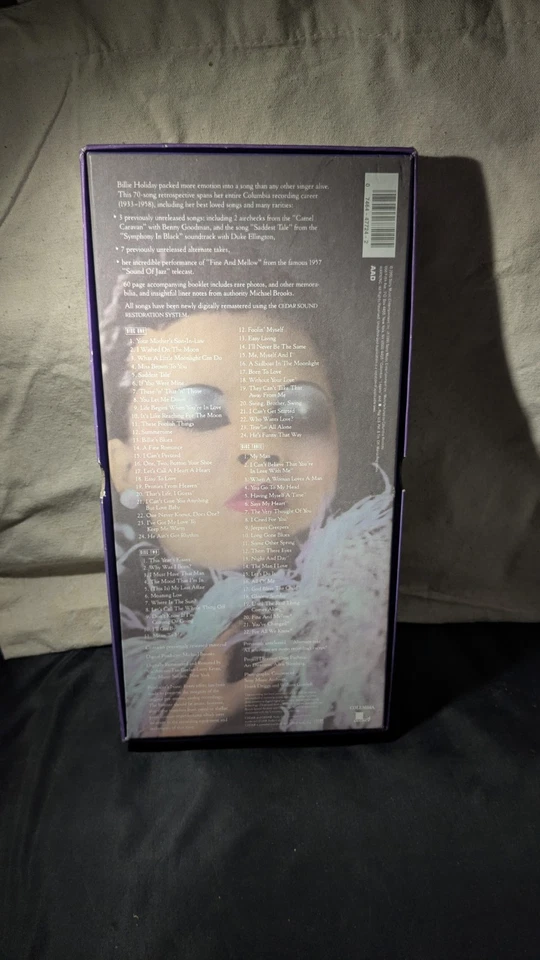 Billie Holiday The Legacy 1933–1958 – Rare 3 Cassette Box Set 1991 Jazz Music - Imagem 2 de 4