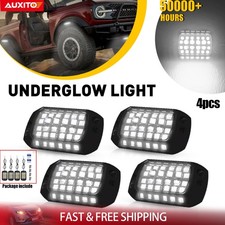 4x Underbody Light Rock 36-LED Glow Bars Fit Fit Lamp White SUV UTV ATV Boat
