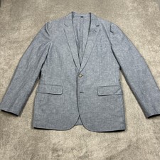 NEW J Crew Ludlow Blazer Men 40R Gray Unstructured Linen Blend Somelos 2 Button