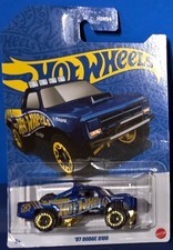 2026 HOT WHEELS '87 Dodge D100 Pickup 58th Anniversary 4/6 NEW Blue & Gold 1987