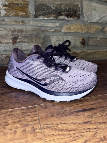 Saucony Ride 14 lila Damen-Sportschuhe Laufen Training 7,5 süß