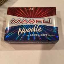 MAXFLI Noodle Long  Soft Tour Preferred Golf Balls White Low Compression 12pk