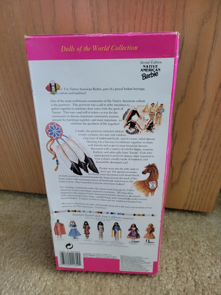 Native American Barbie Doll, Second Edition, Dolls Of The World Collection, 1993 - Image 3 of 3