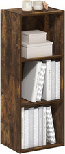 LUDER Book Shelf, 3-Cube Bookshelf, Bookcase with Open Shelves, 9.3 X 12 X 31.5,