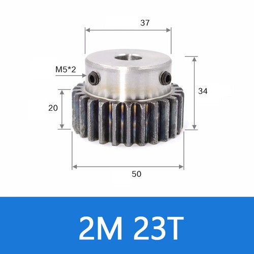 Spur Gear 45# Steel Transmission Gear 1.5/2 Mod 12-27 Teeth With Step Motor Gear - Afbeelding 35 van 36