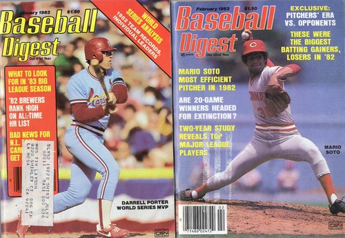 BASEBALL DIGEST 1983 Lot Of 5-Cal Ripkin,Mario Soto,Darrell Porter,Doug DeCinces - Picture 2 of 4