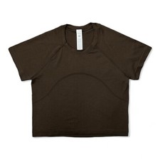 Lululemon Swiftly Tech Cropped Short-Sleeve T-Shirt 2.0 Espresso Dark Brown
